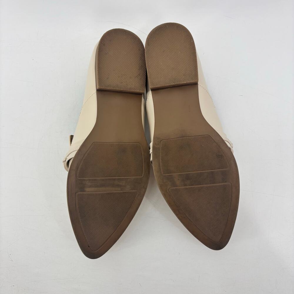 Lauren Conrad Demii Bone Loafers Women’s 8.5 Beige Patent Leather Flats - Picture 6 of 11
